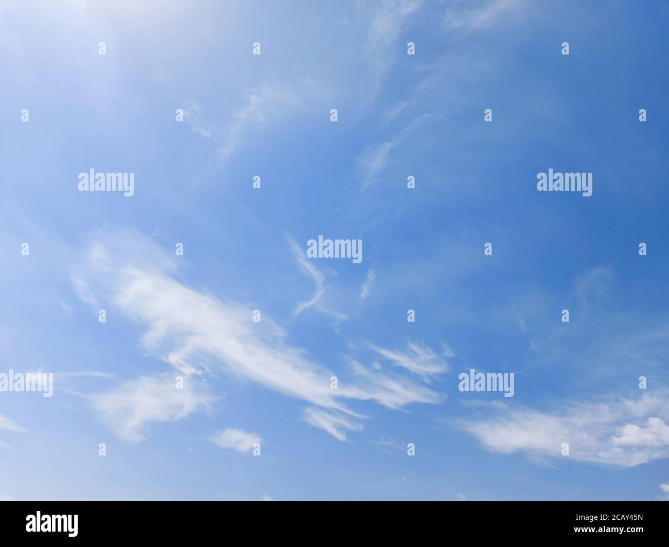 Beautiful blue Sky White clouds Panoramic scene view Cloudy - nature ...