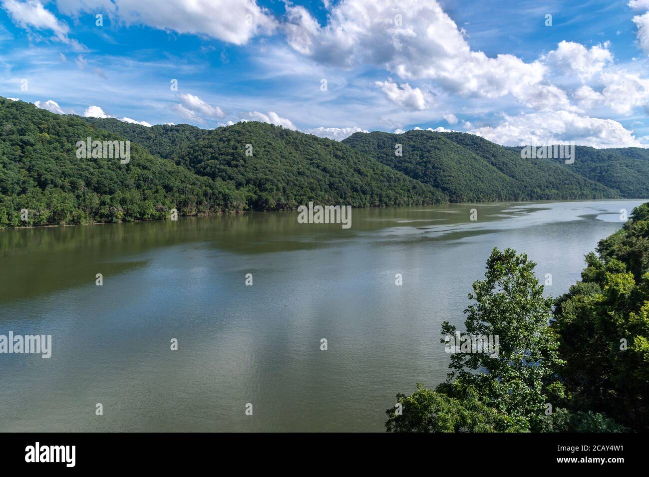 Bluestone Lake, New River Hinton West Virginia, USA Stock Photo