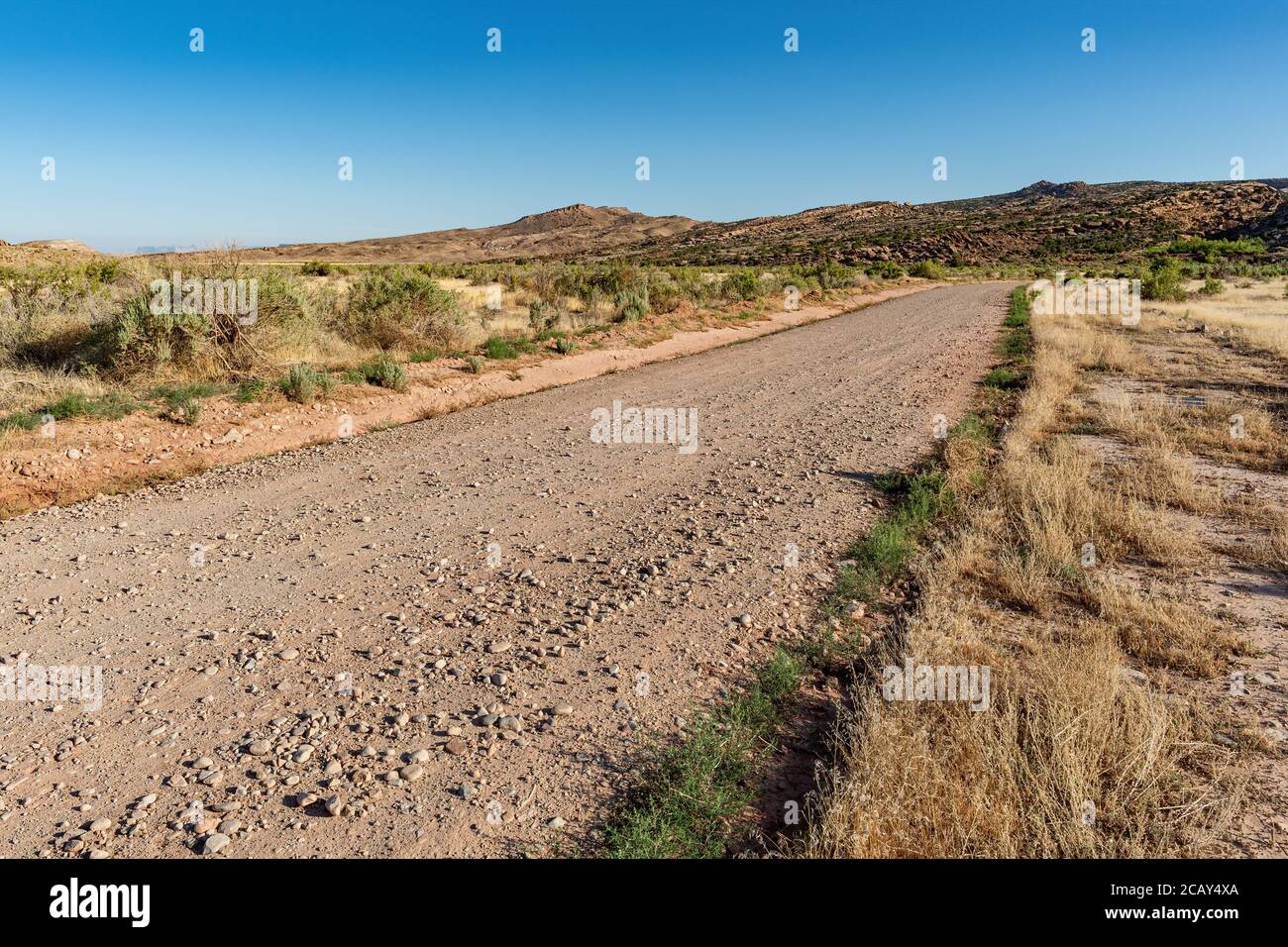 Dirt road in Bureau land management near Moab Utah USA Stock Photo