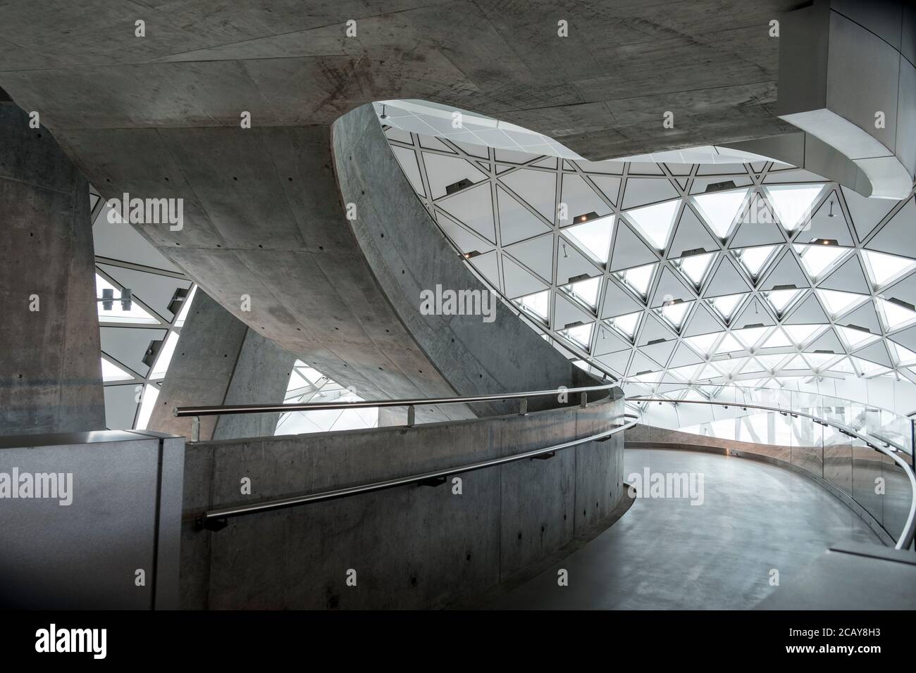 Musikkens Hus interior on waterfront, Aalborg, Denmark, Stock Photo