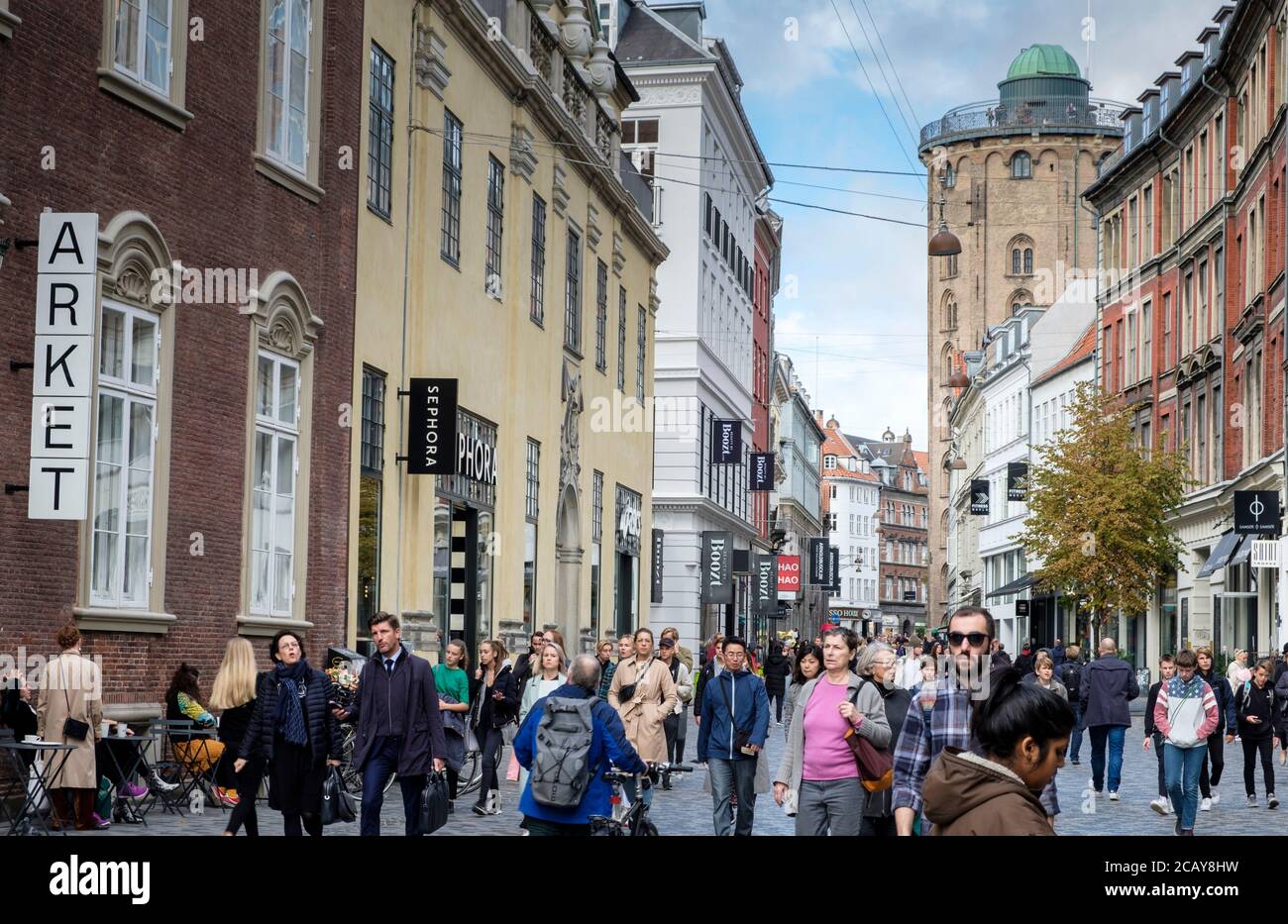 Stroget street copenhagen hi-res stock photography and images - Alamy
