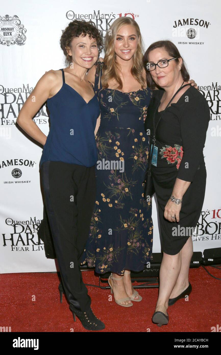LOS ANGELES - SEP 26:  Reiko Aylesworth, Jessica Sipos, Jillian Armenante at the 2019 Catalina Film Festival - Thursday - Dark Harbor World Premiere at the Queen Mary on September 26, 2019 in Long Beach, CA Stock Photo