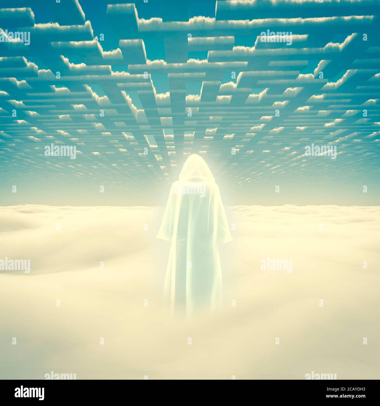 Monk hooded cloak man hi-res stock photography and images - Alamy