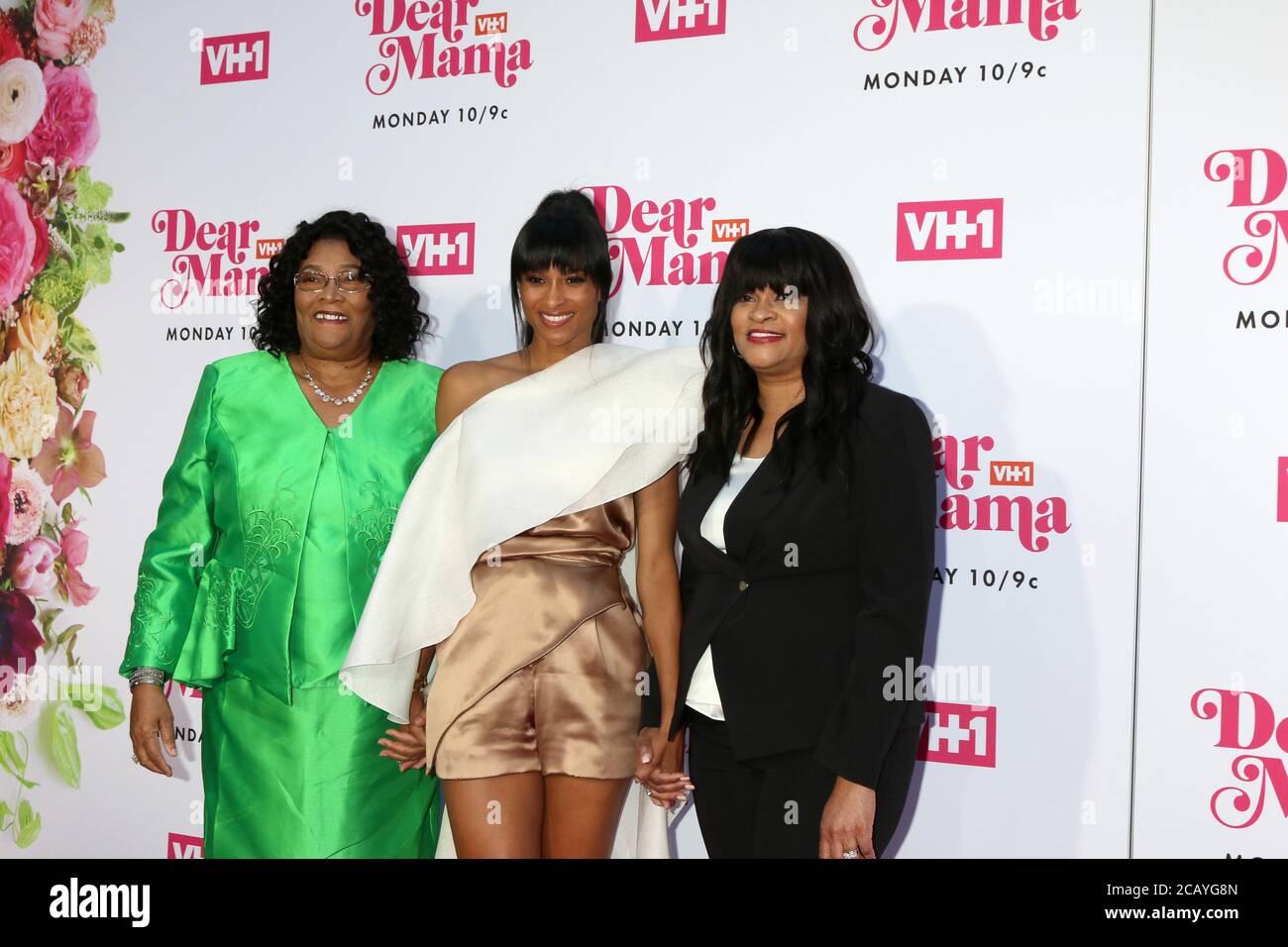 LOS ANGELES MAY 2 Grandmother Gladys, Ciara, Jackie Harris at the