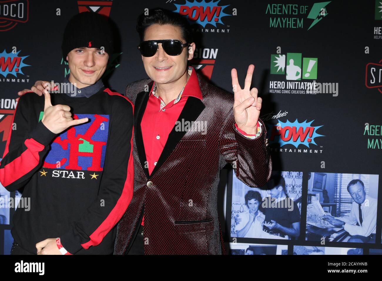 LOS ANGELES JAN 30 Zen Feldman, Corey Feldman at the Excelsior! A