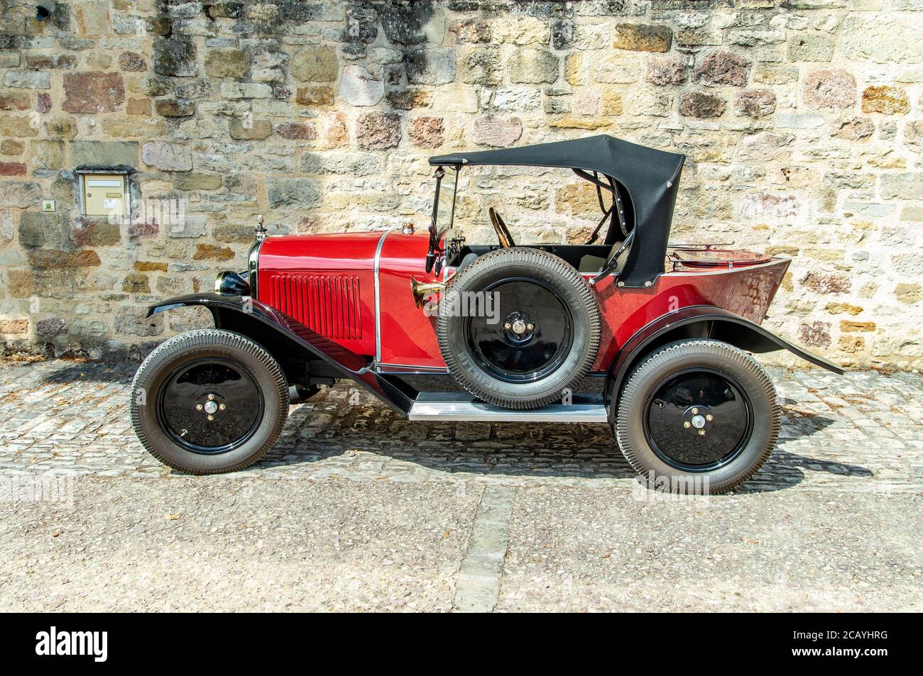 Vintage Red Citroen C2 Cabriolet 1923-1926 Stock Photo