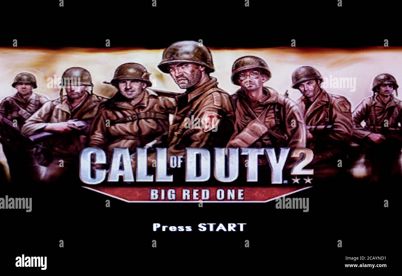 Call of Duty 2 Big Red One - Nintendo Gamecube Videogame - Editorial use only Stock Photo