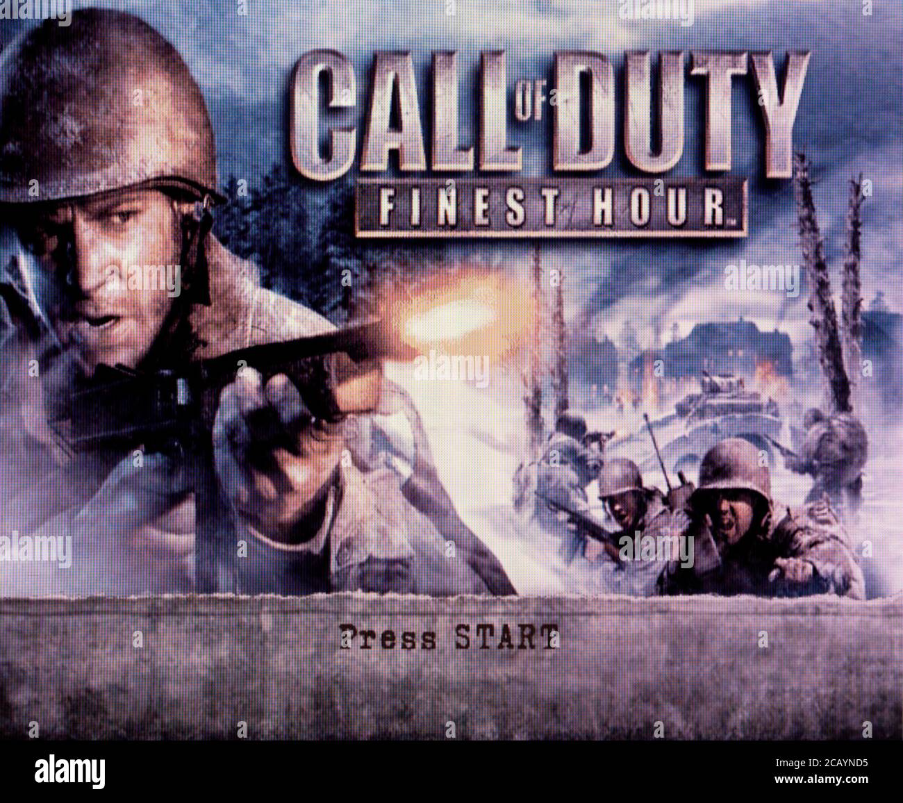 Call of Duty Finest Hour - Nintendo Gamecube Videogame - Editorial use only Stock Photo