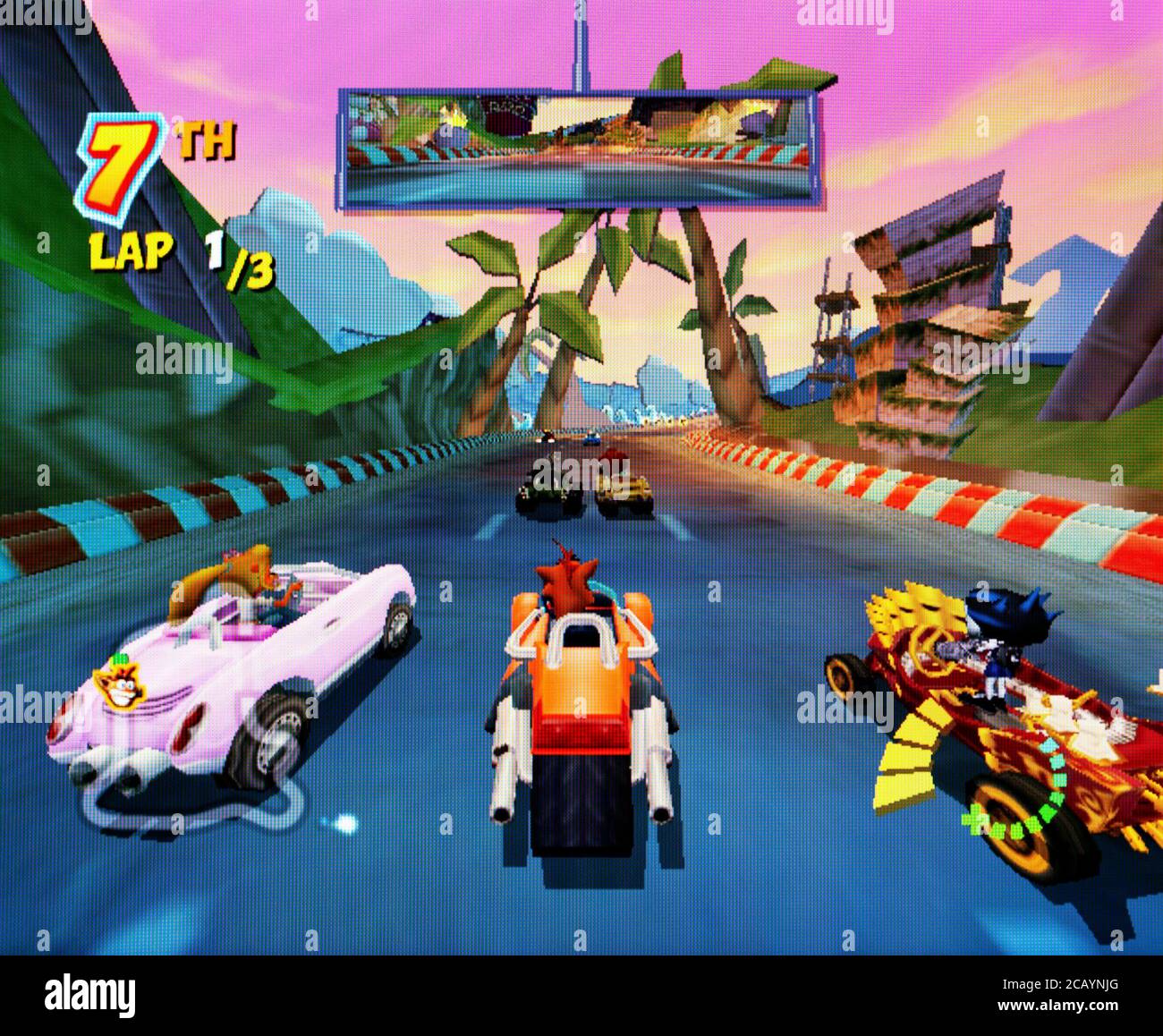 Crash Tag Team Racing Nintendo Gamecube Videogame Editorial use 