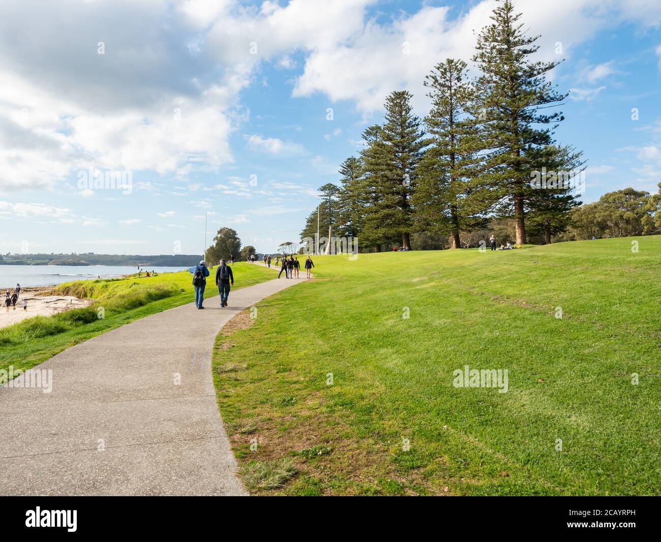 Sydney NSW Australia July 9th 2020 - Monument Track in Kurnell on a sunny winter afternoon Stock Photo