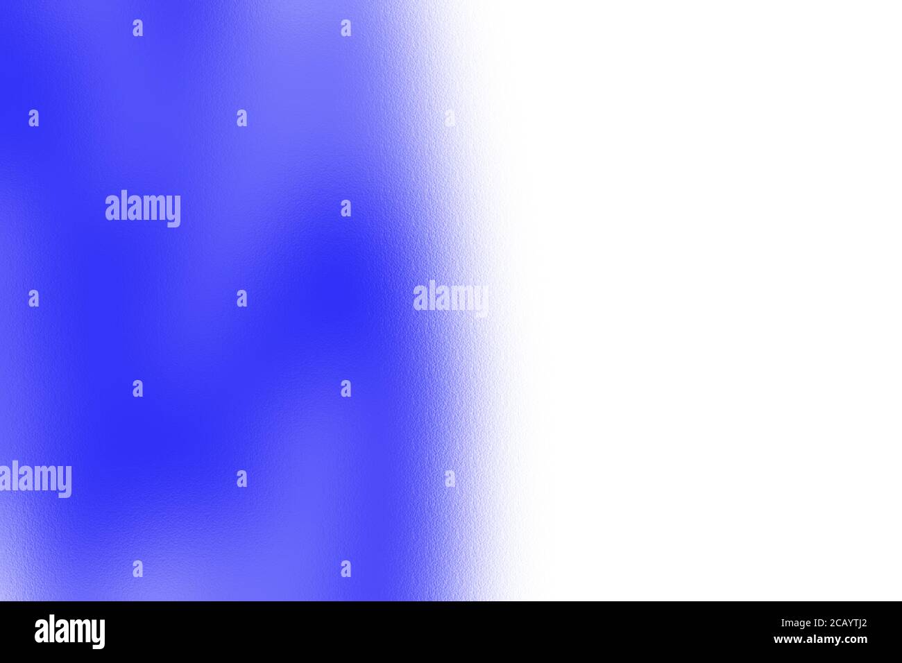 Abstract half blue and half white background, textured and blank with