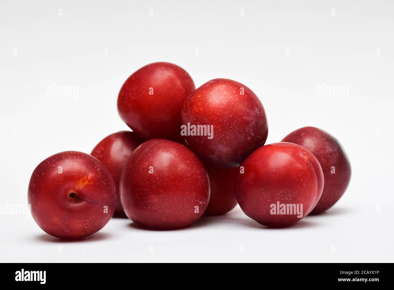 Fresh Fruits from India Red Plums known as Alubukhara or Aloobukhara in