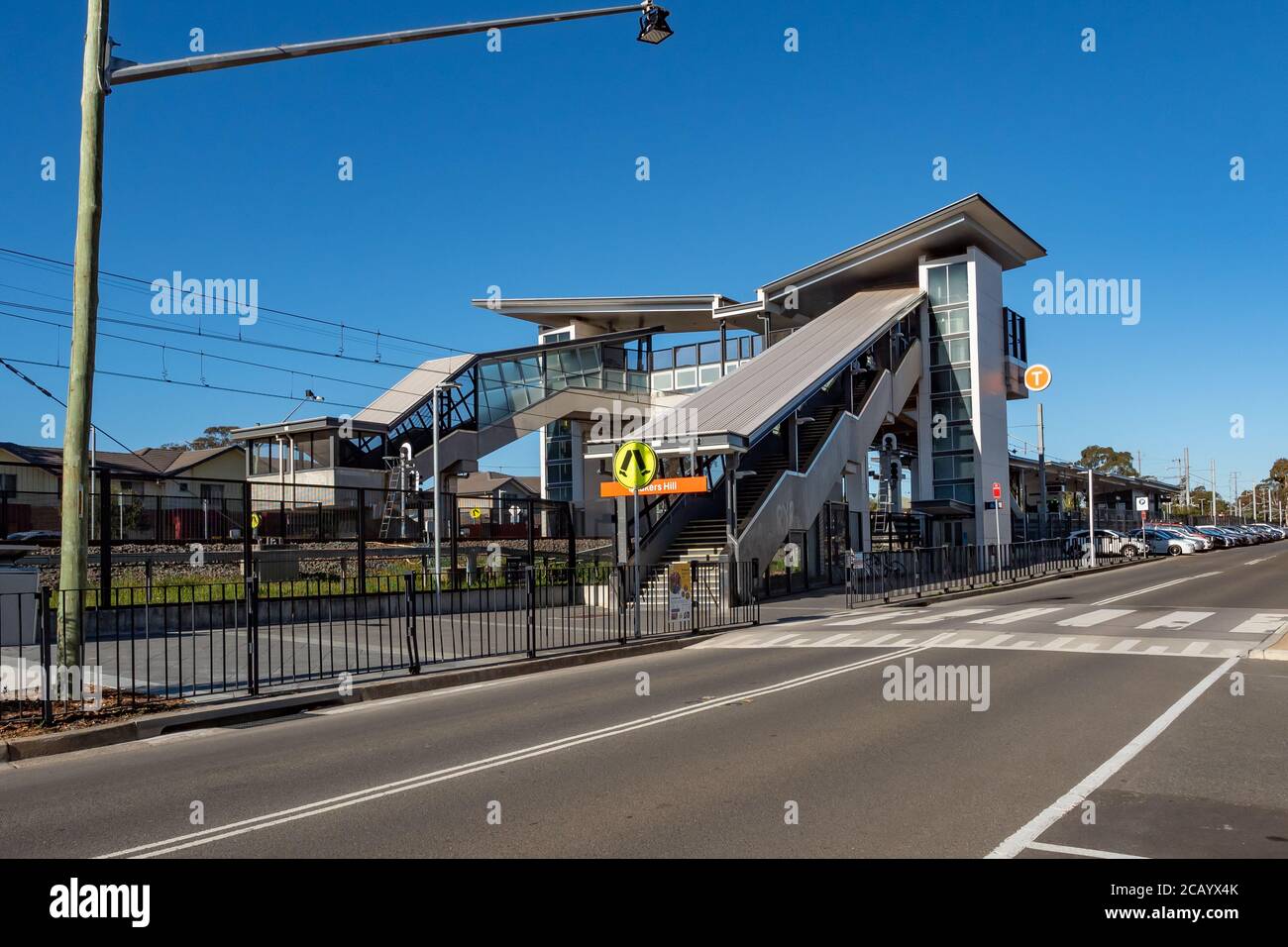 Sydney NSW Australia - September 17th 2019 - Quakers Hill Train Station on a sunny spring afternoon Stock Photo
