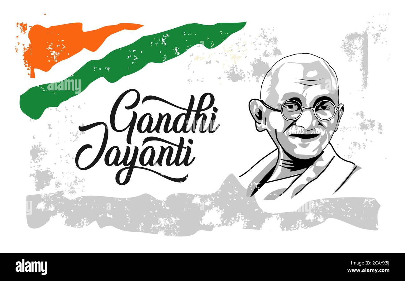 Mahatma Gandhi Indian Flag High Resolution Stock Photography And Images Alamy
