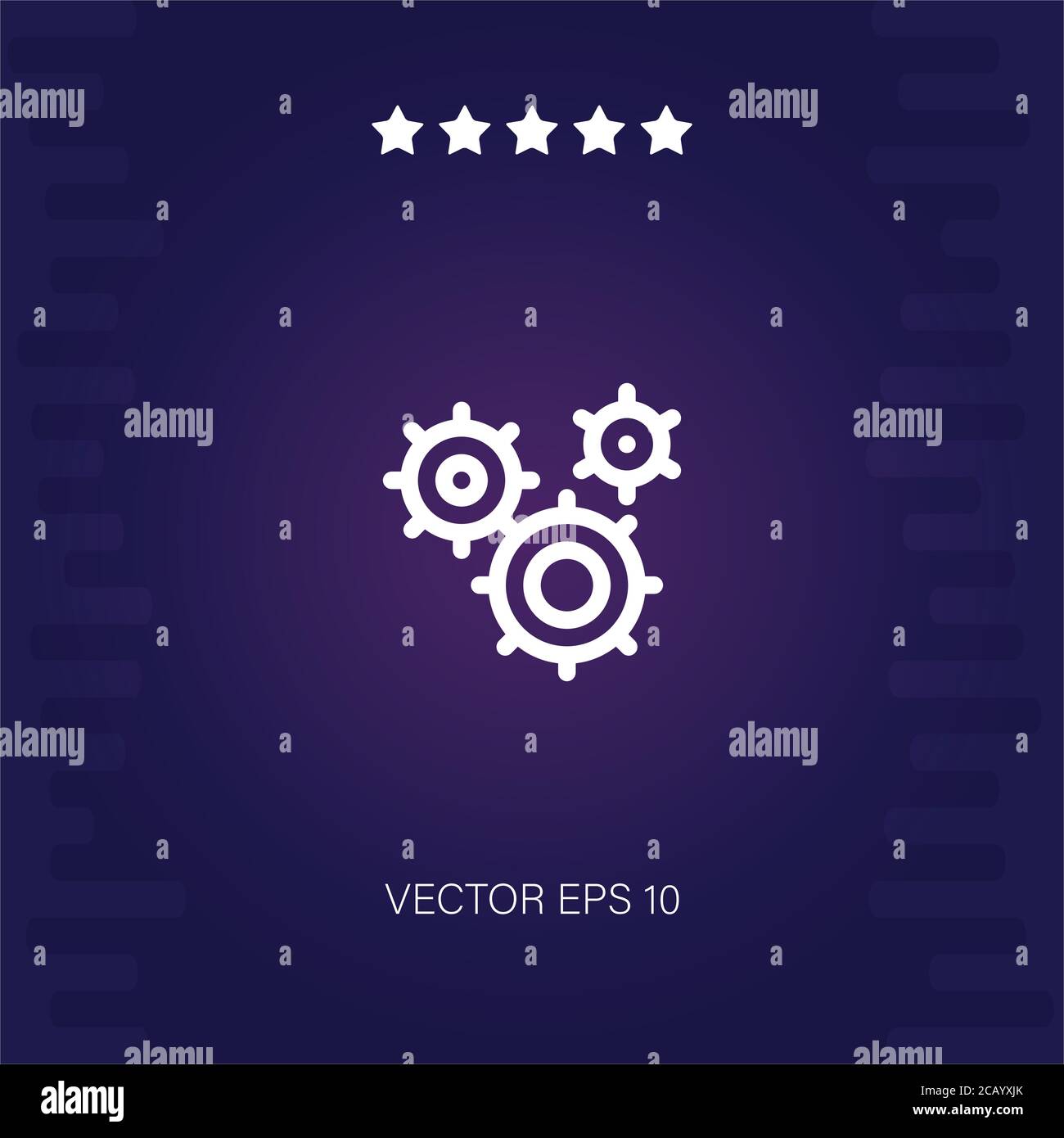 setting vector icon modern illustration Stock Vector Image & Art - Alamy