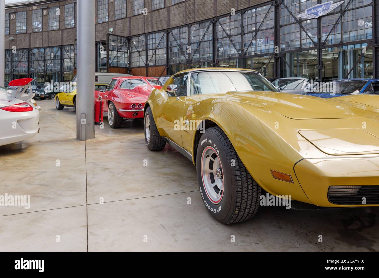 Antique classic unique and vintage cars Collections exhibit inside