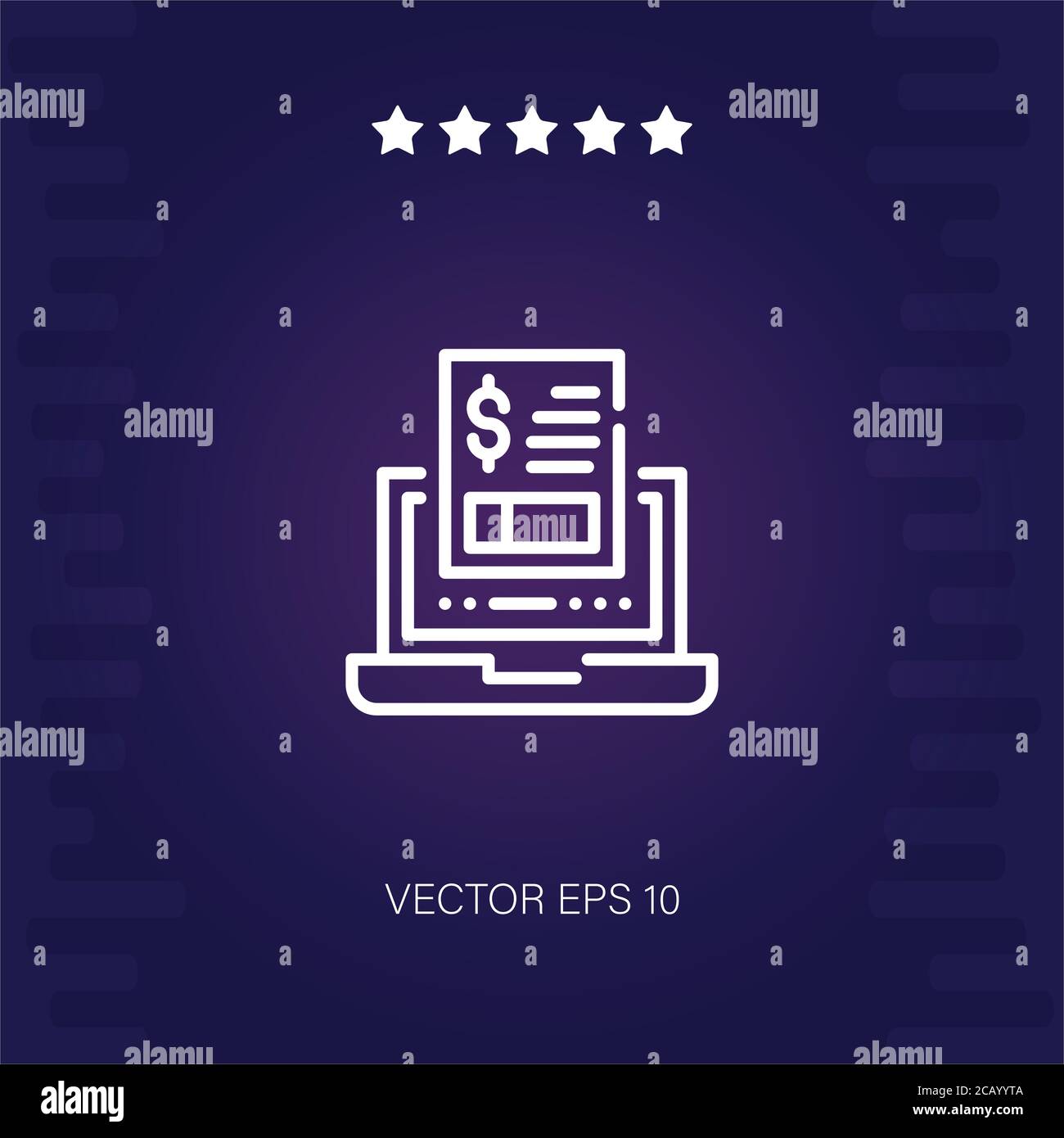 invoice vector icon modern illustration Stock Vector Image & Art - Alamy