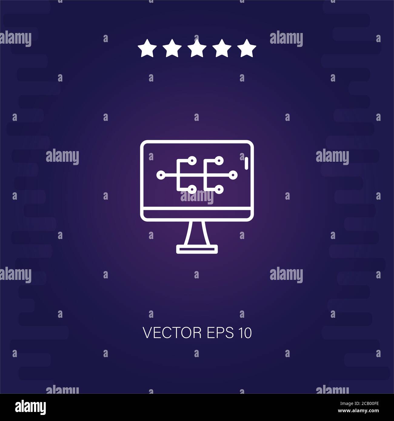 sitemap vector icon modern illustration Stock Vector