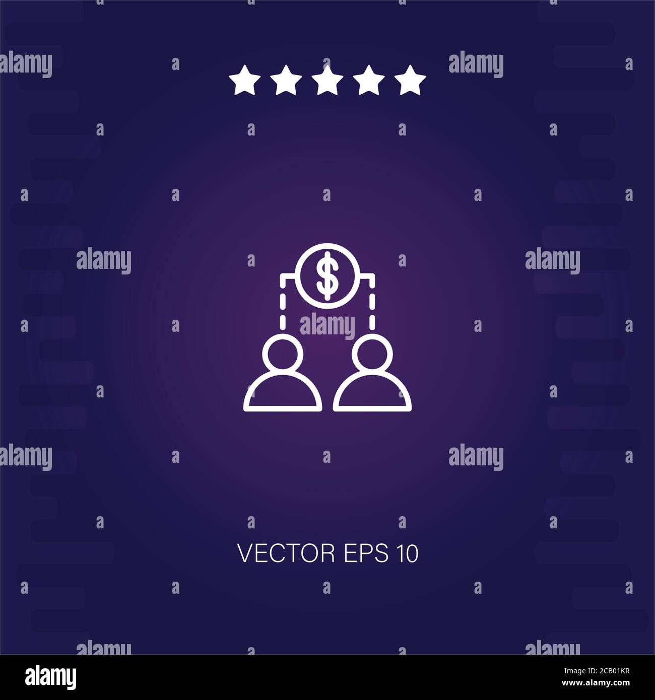 peer to peer vector icon modern illustration Stock Vector