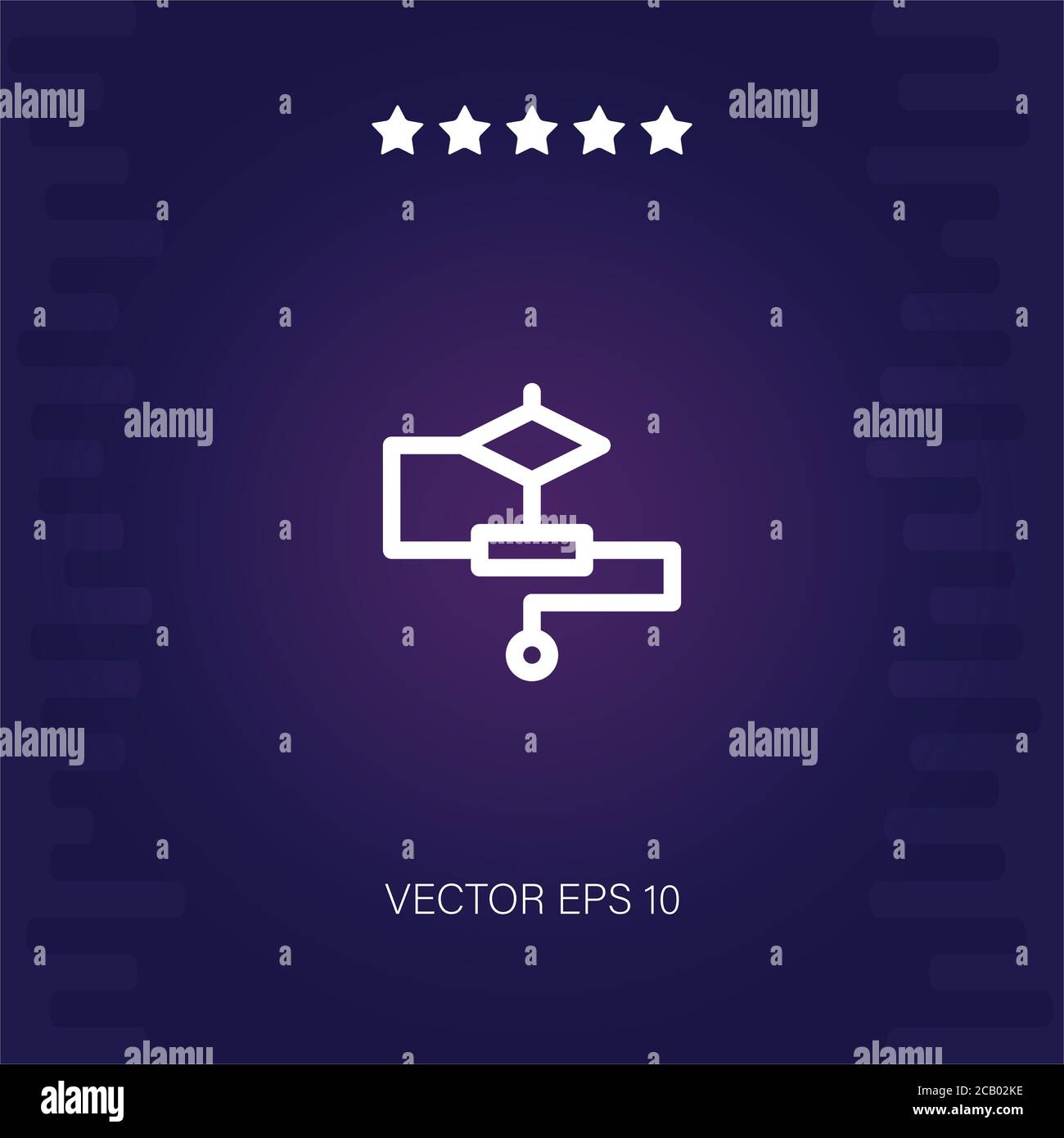 algorithm vector icon modern illustration Stock Vector Image & Art - Alamy