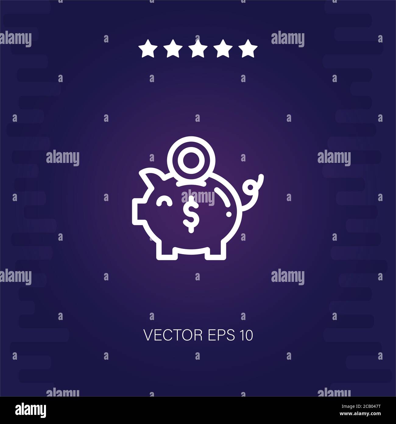 piggy bank vector icon modern illustration Stock Vector Image & Art - Alamy