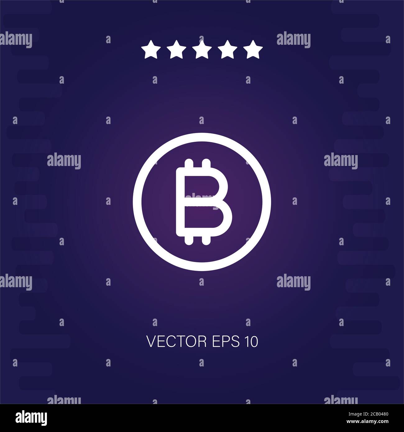 bitcoin vector icon modern illustration Stock Vector Image & Art - Alamy
