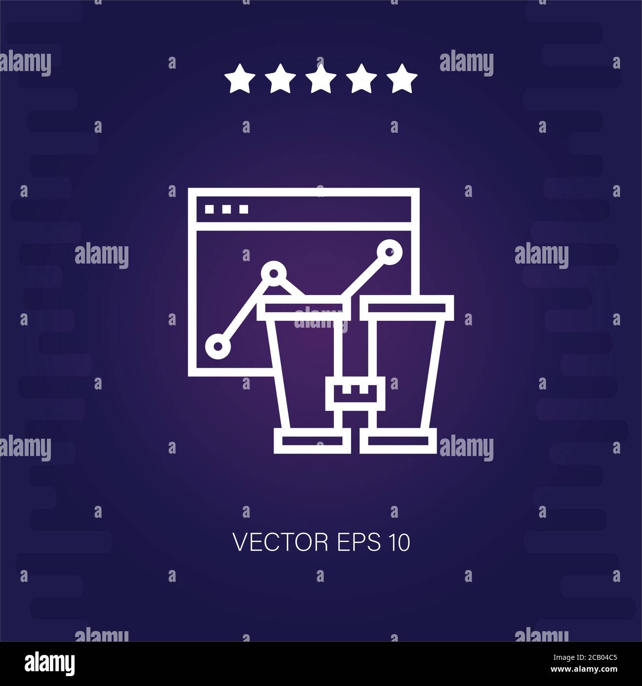 analytics vector icon modern illustration Stock Vector Image & Art - Alamy