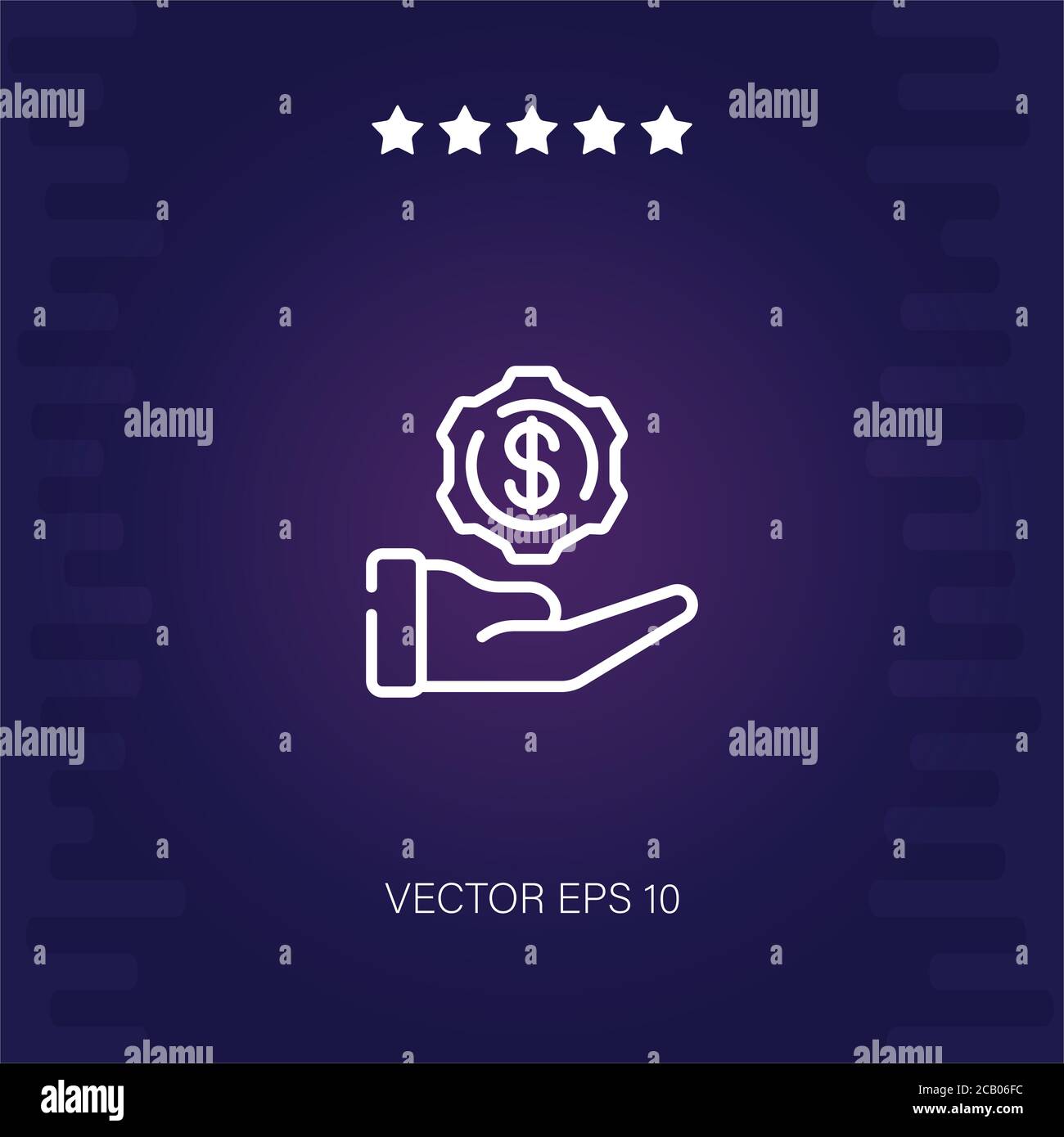 hand vector icon modern illustration Stock Vector Image & Art - Alamy