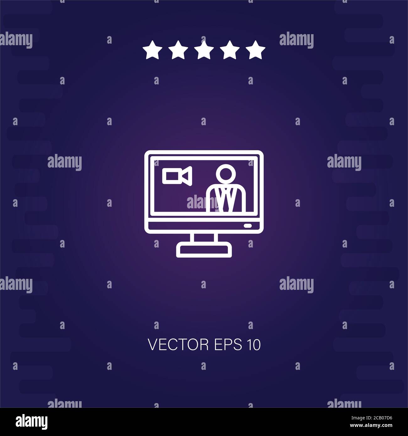 live streaming vector icon modern illustration Stock Vector Image & Art ...