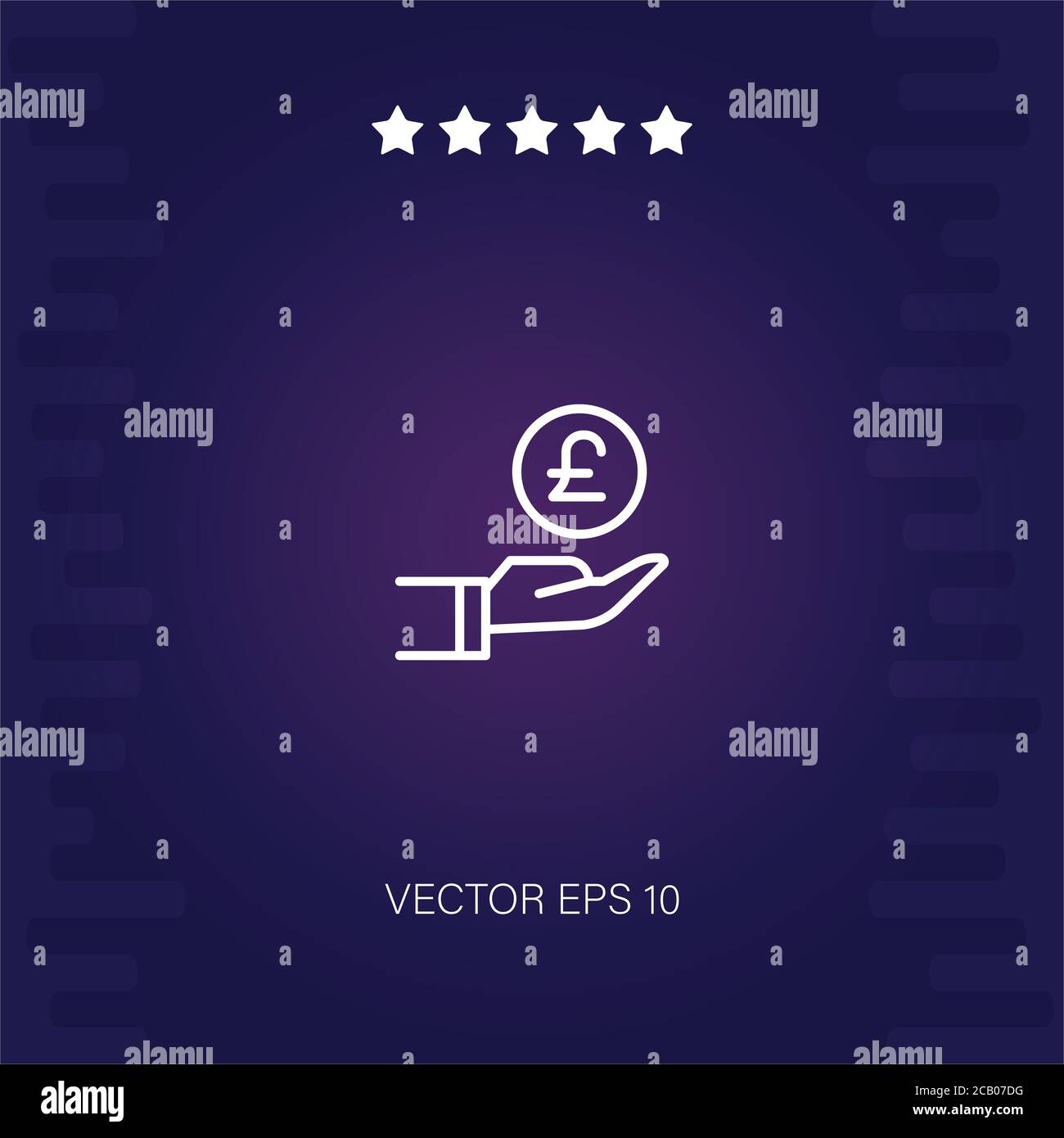 pound vector icon modern illustration Stock Vector Image & Art - Alamy