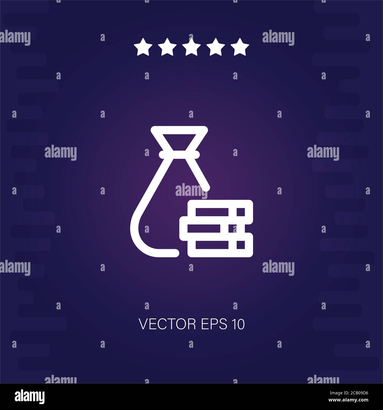 money bag vector icon modern illustration Stock Vector Image & Art - Alamy