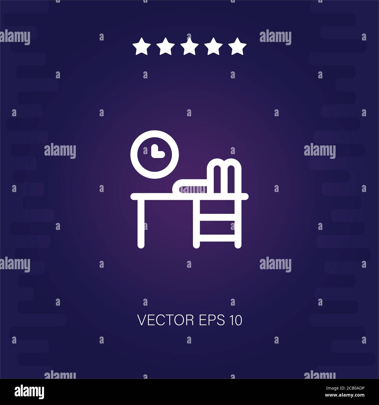 workplace vector icon modern illustration Stock Vector