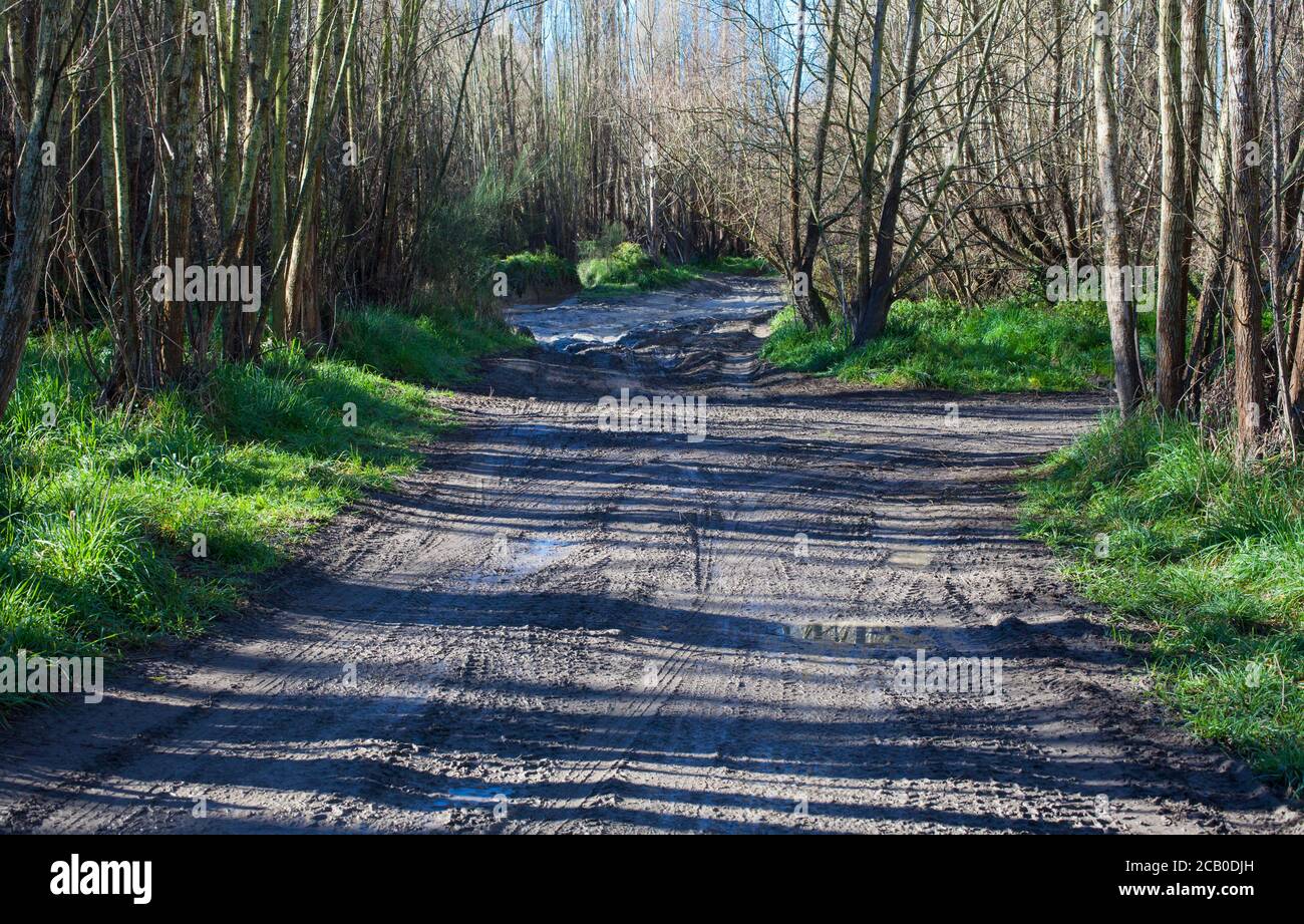 New Zealand Countryside Scenes: public access 4X4 Off-road tracks, for recreation and adventure. Stock Photo