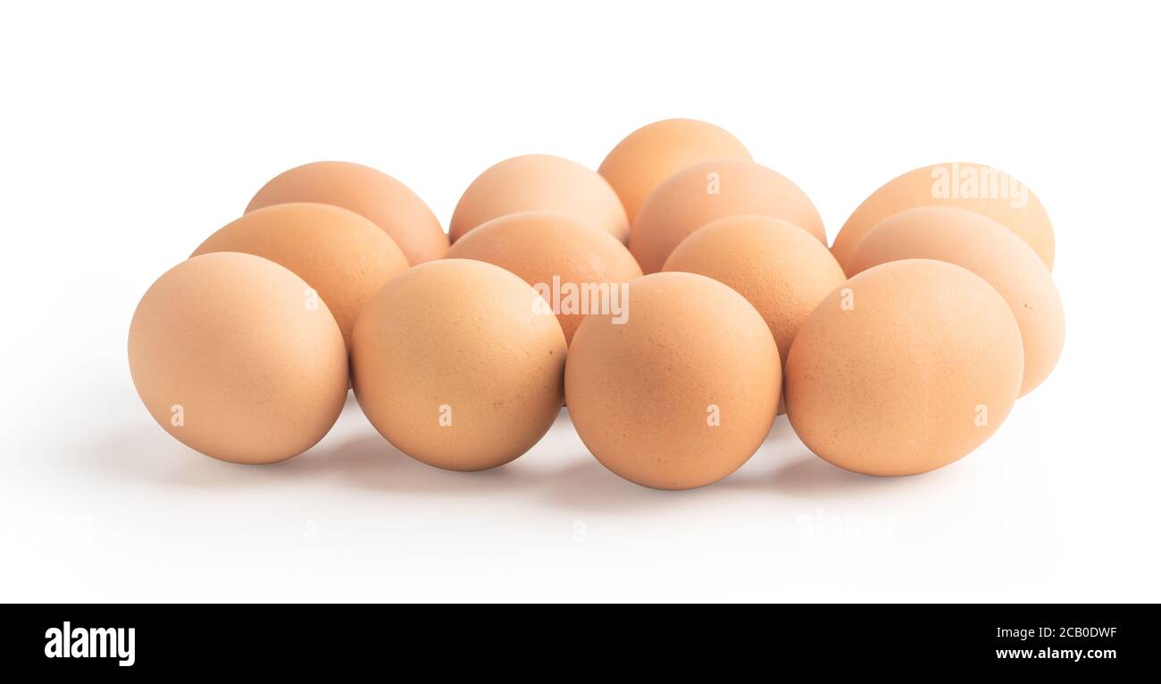 Group of chicken eggs isolated on the white background with clipping paths Stock Photo Alamy