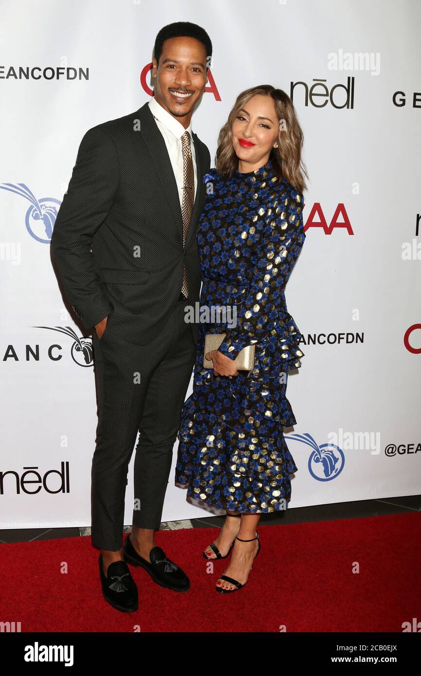 LOS ANGELES - OCT 10:  Brian J White, Paula Da Silva at the GEANCO Foundation Hollywood Gala at the SLS Hotel on October 10, 2019 in Beverly Hills, CA Stock Photo