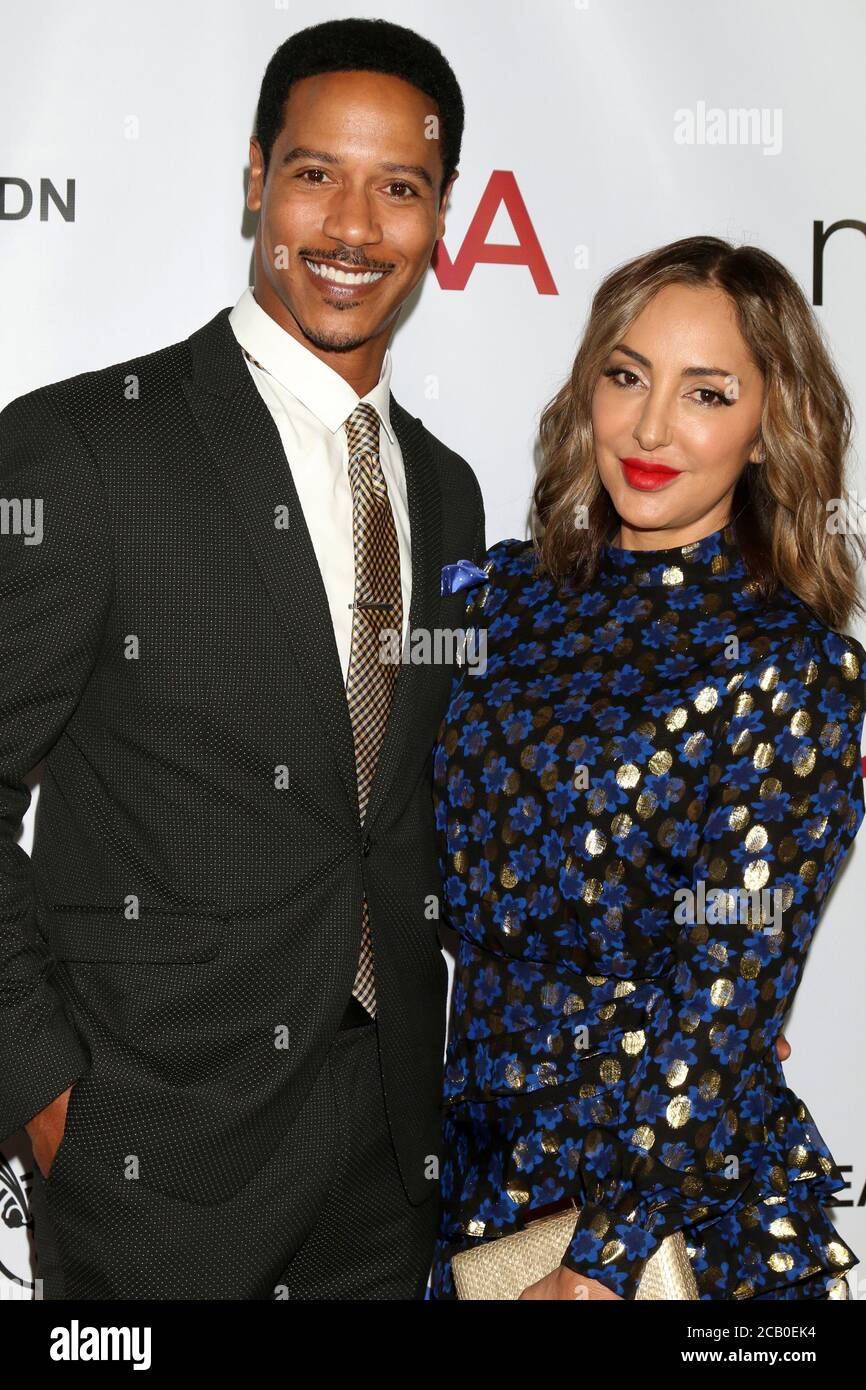 LOS ANGELES - OCT 10:  Brian J White, Paula Da Silva at the GEANCO Foundation Hollywood Gala at the SLS Hotel on October 10, 2019 in Beverly Hills, CA Stock Photo