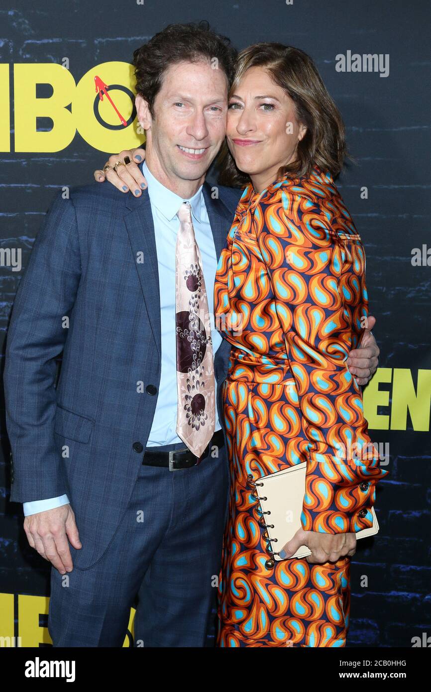 LOS ANGELES - OCT 14:  Tim Blake Nelson, Lisa Benavides at the HBO's Watchman Premiere Screening at the Cinerama Dome on October 14, 2019 in Los Angeles, CA Stock Photo