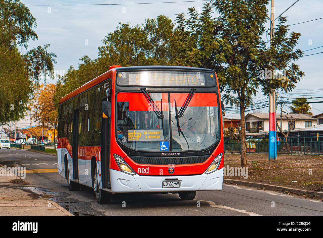 Santiago, Chile - June 2020: A Transantiago / Red Movilidad bus in Santiago  Stock Photo - Alamy