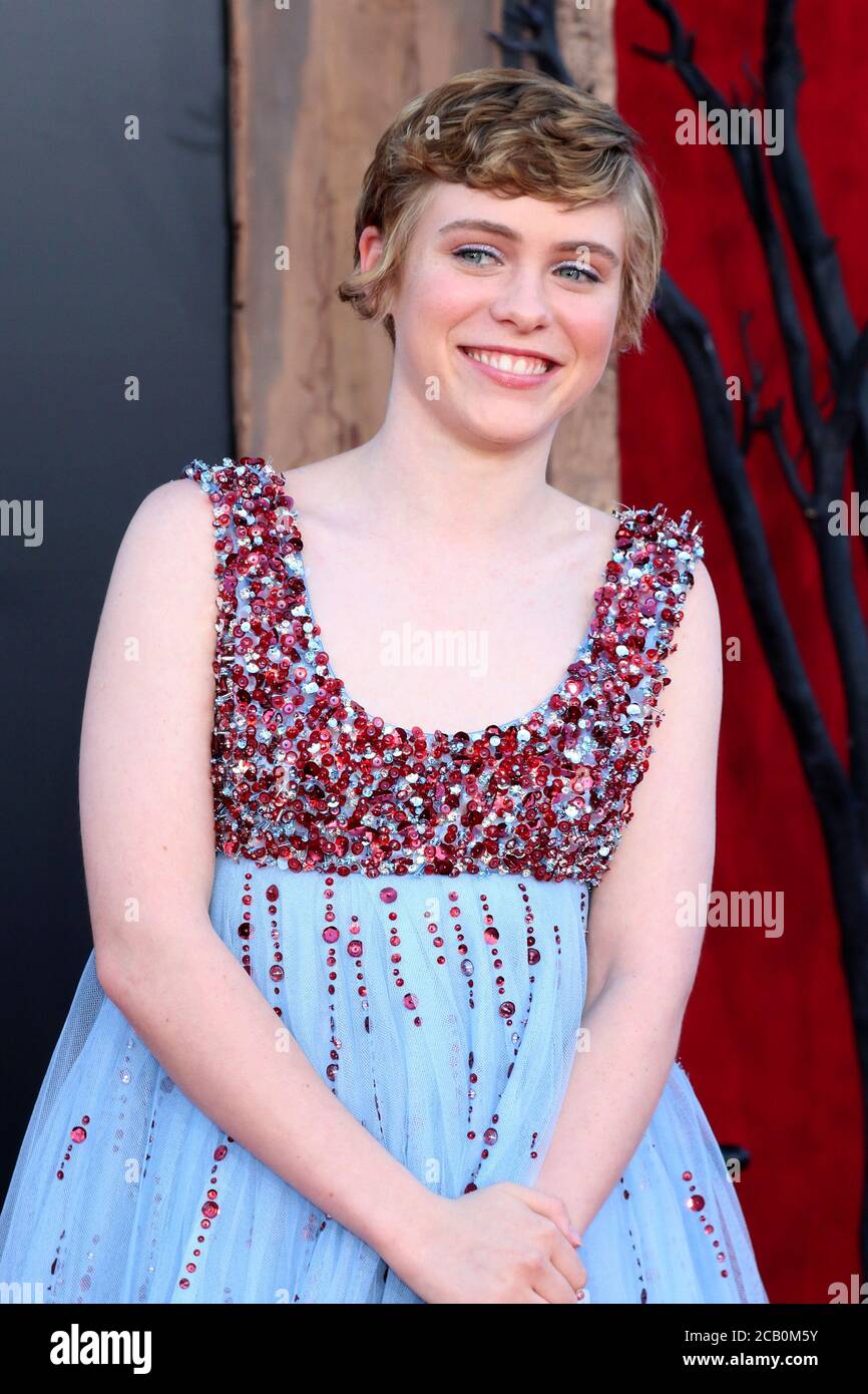 LOS ANGELES - AUG 26: Sophia Lillis at the "It Chapter Two" Premiere at