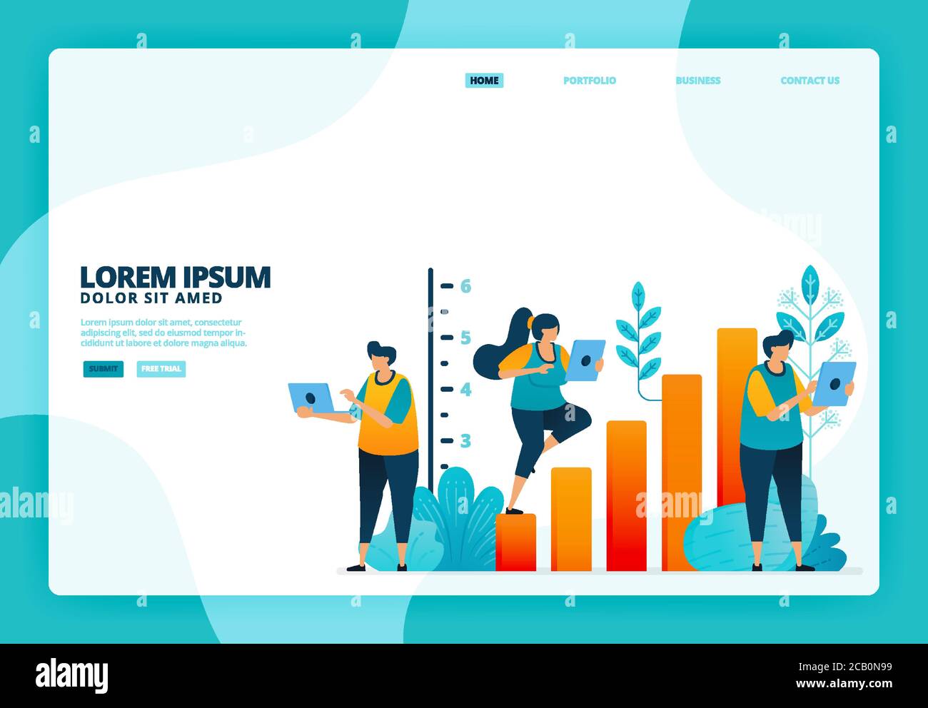 Stats Graphics Cartoon Statistics cartoon hi-res stock photography and images - Alamy