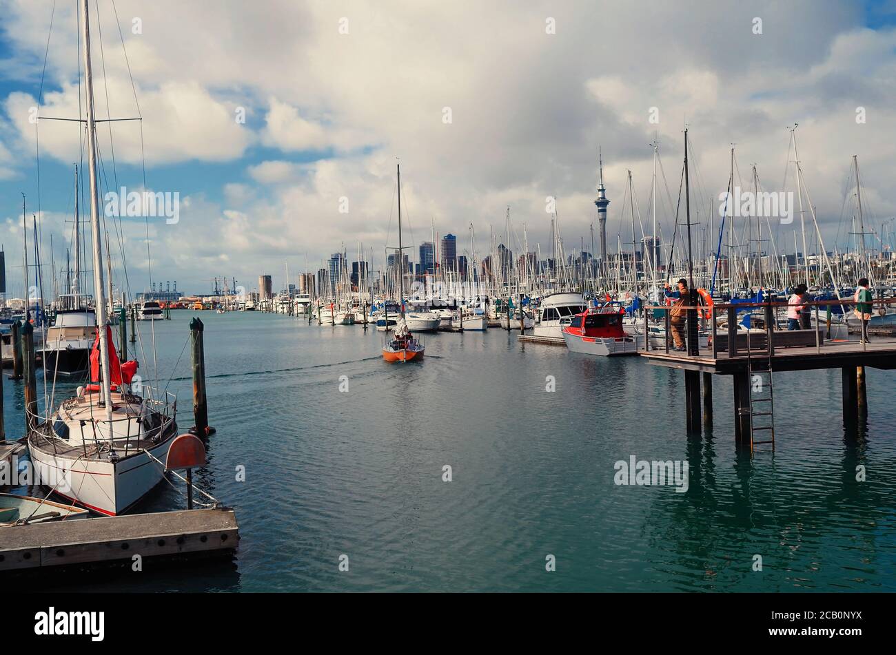 many boats in the harbor Stock Photo - Alamy