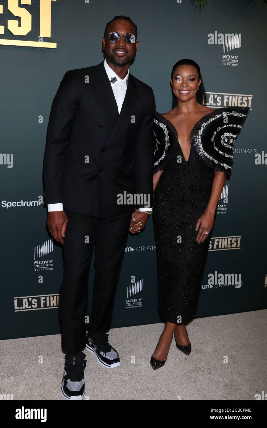 LOS ANGELES - MAY 10:  Dwayne Wade, Gabrielle Union at the "L.A.'s Finest" TV Show Premiere at the Sunset Tower Hotel on May 10, 2019 in West Hollywood, CA Stock Photo