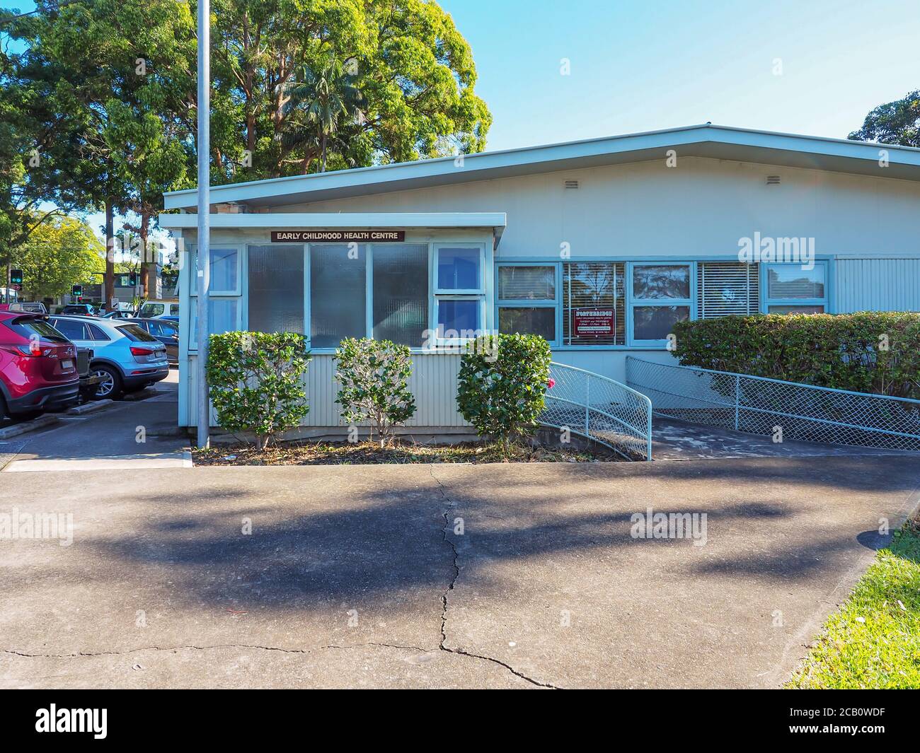 Sydney NSW Australia May 28th 2020 - Early Childhood Health Centre Sign on a sunny autumn afternoon Stock Photo