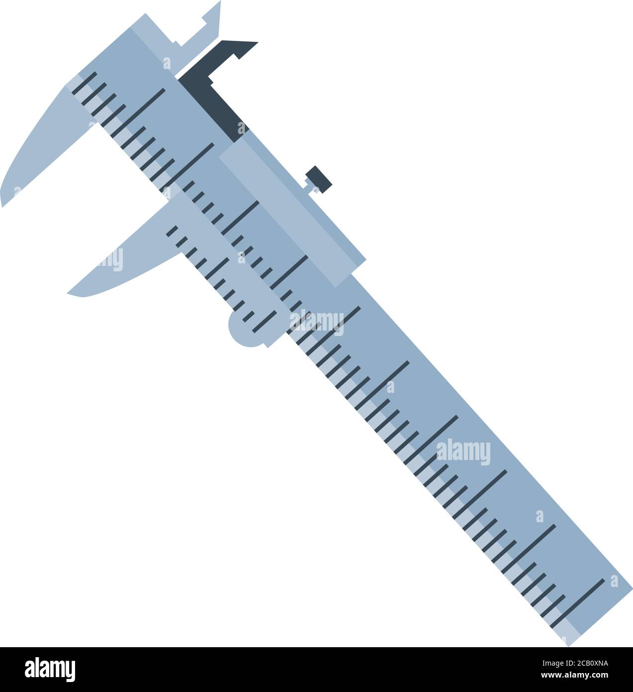 vernier caliper tool on white background vector illustration design