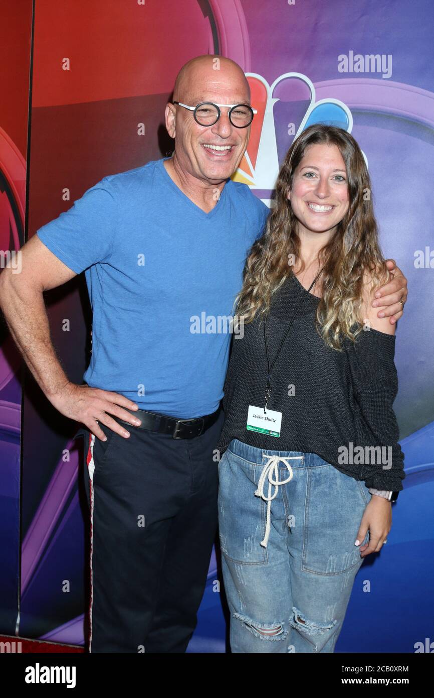LOS ANGELES AUG 8 Howie Mandel, Jackelyn Shultz at the NBC TCA