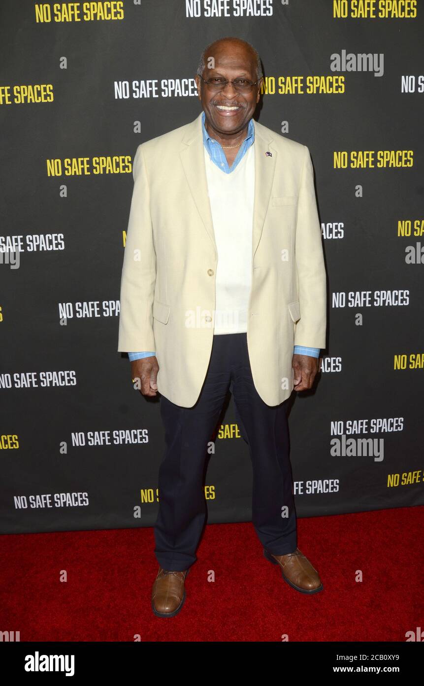 LOS ANGELES NOV 11 Herman Cain at the "No Safe Spaces" Premiere at