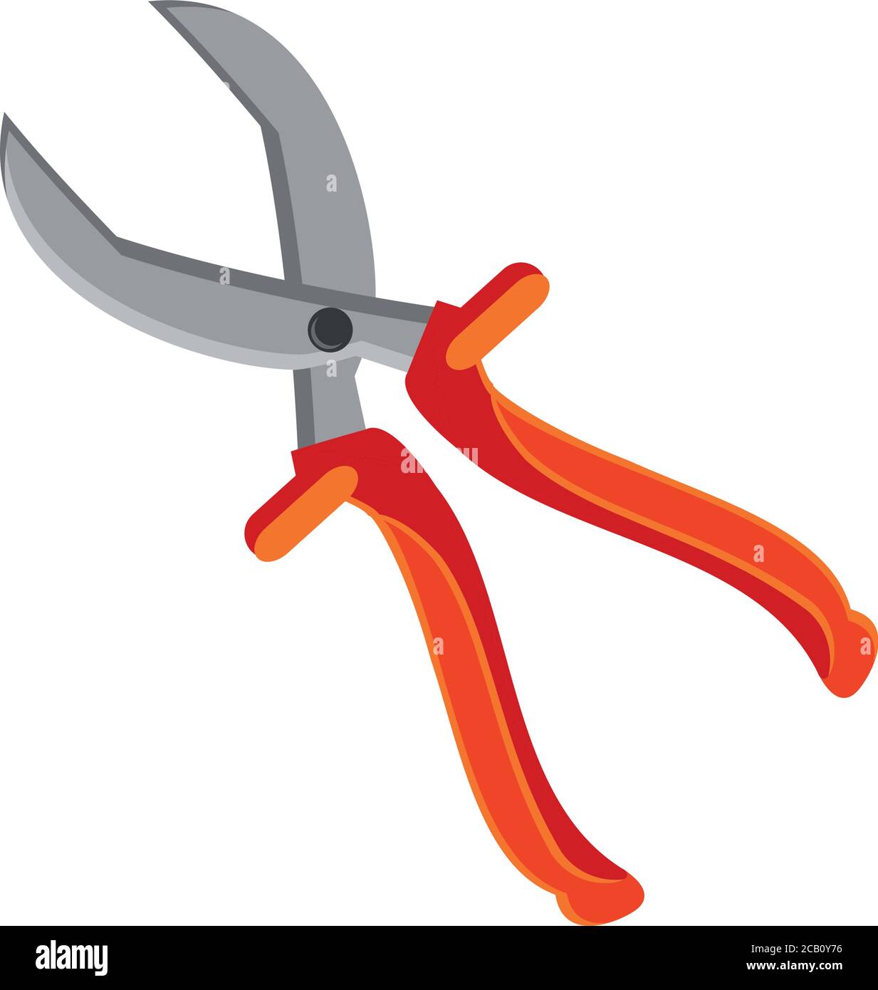 cutting pliers over white background vector illustration design Stock