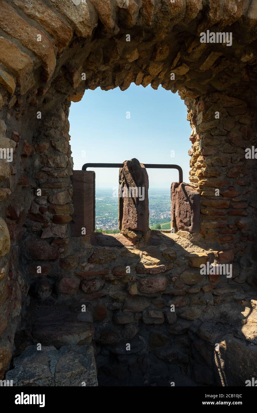 Schneeburg Castle on top of Schönberg Stock Photo