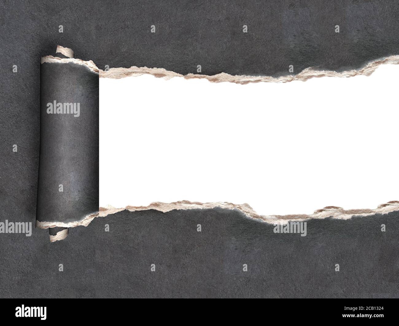 Download Horizontal Background With Ragged Hole Torn In Ripped Paper Of Dark Gray Color Backdrop With Red Hole In Black Paper Breakthrough Paper Mock Up Tem Stock Photo Alamy PSD Mockup Templates
