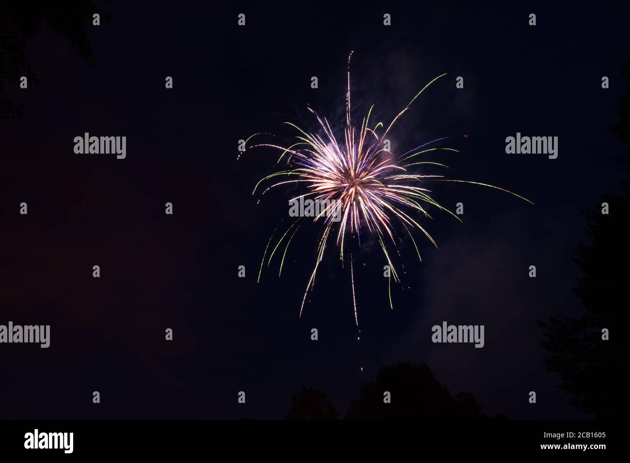 Independence day celebration shooting fire works on july 4th in United